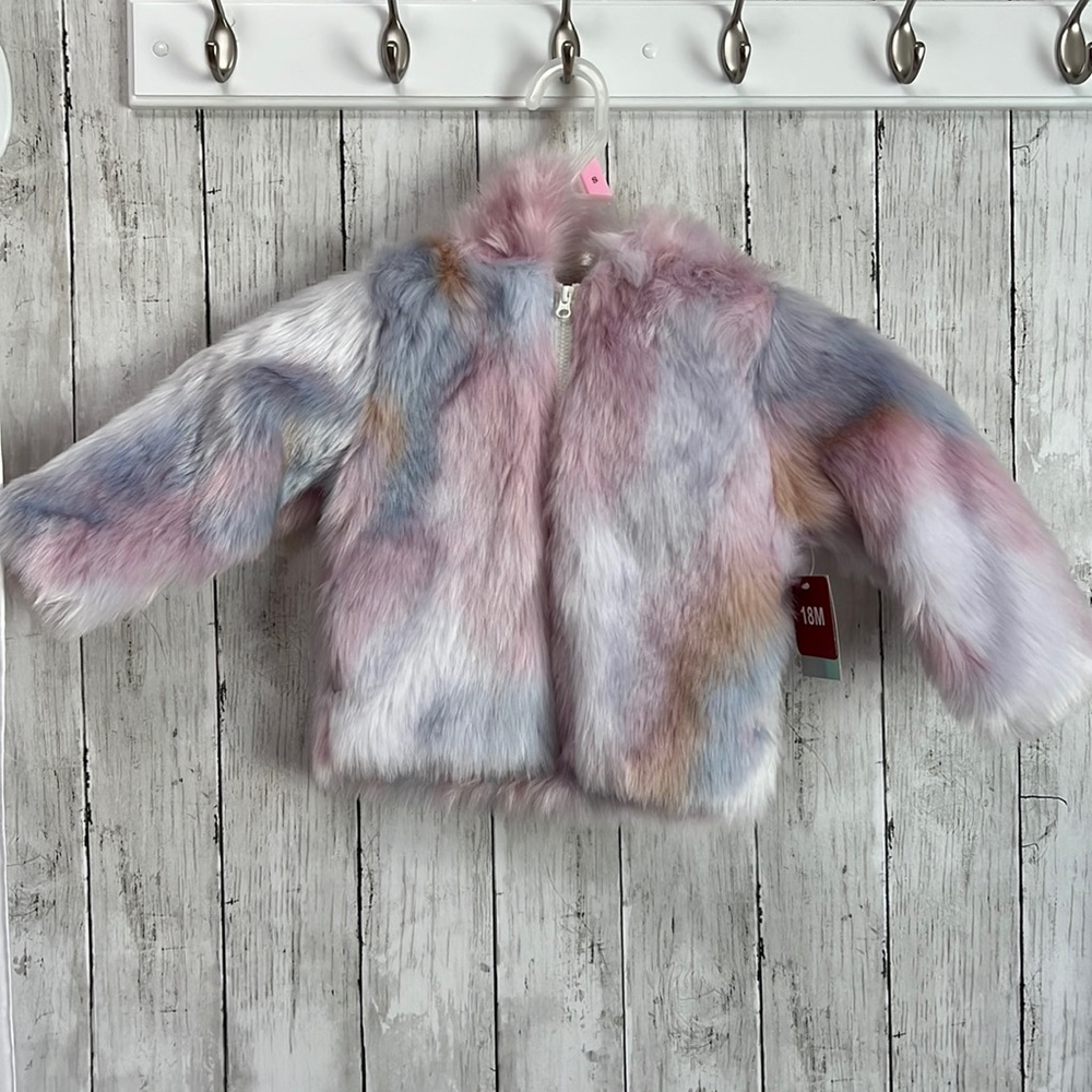 Girls faux fur jacket